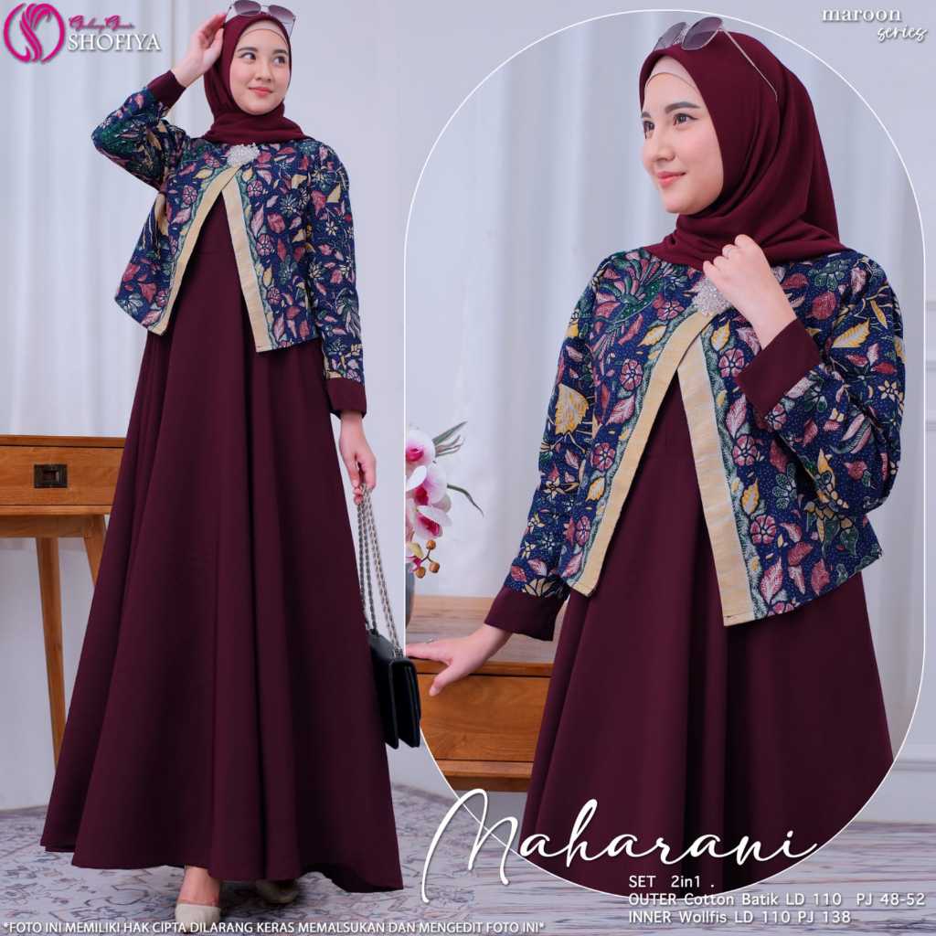 Maharani Original Shofiya Auter Cotton Batik Inner Wollfis