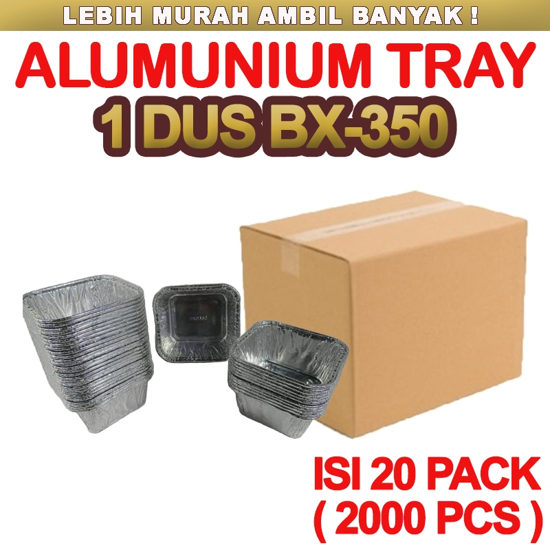 Aluminium Foil Cup BX 0350 150ml | Wadah Kecil Untuk Kue, Dimsum, Mentai (1 Dus)