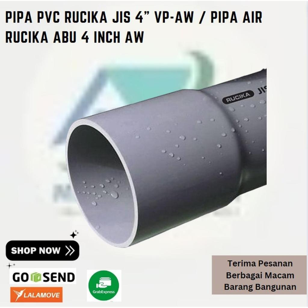 PIPA PVC RUCIKA JIS 4" VP-AW / PIPA AIR RUCIKA ABU 4 INCH AW
