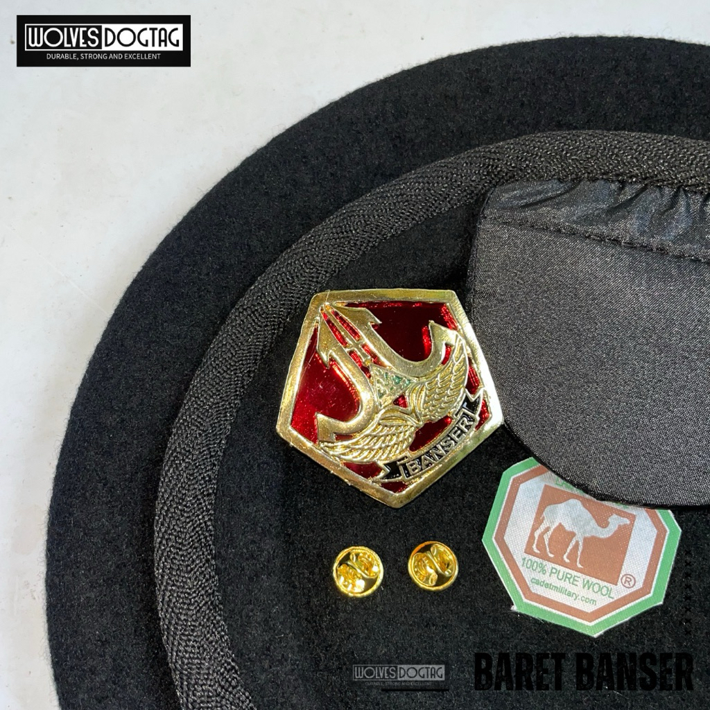 Baret Banser / baret barisan ansor serbaguna / baret camel / baret hitam banser / topi Banser GP Ans