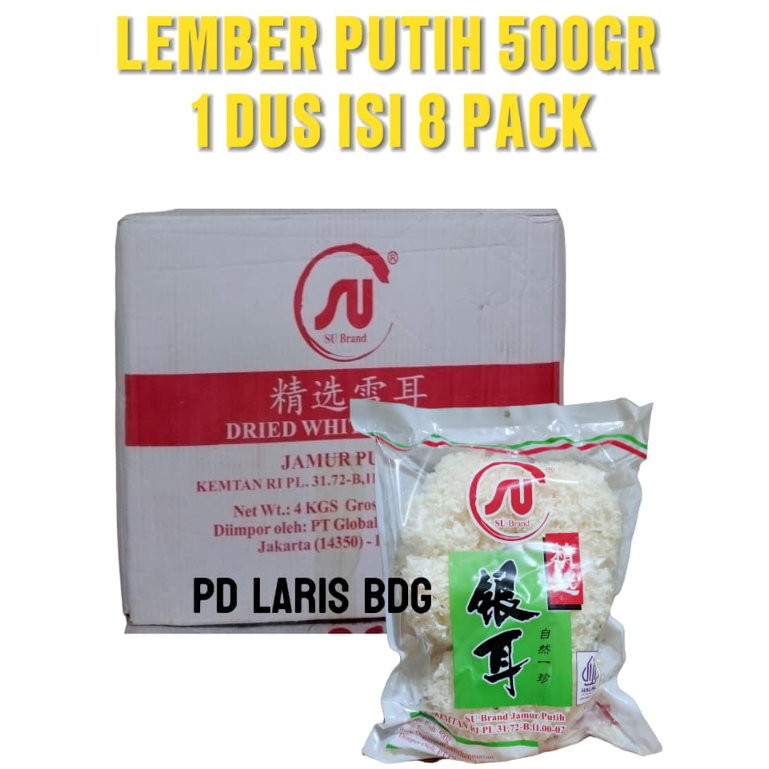 

[ 1 Dus Isi 8 Pack] SU Brand Lember putih / Jamur Salju / Lember Salju 500gr QUALITY PREMIUM