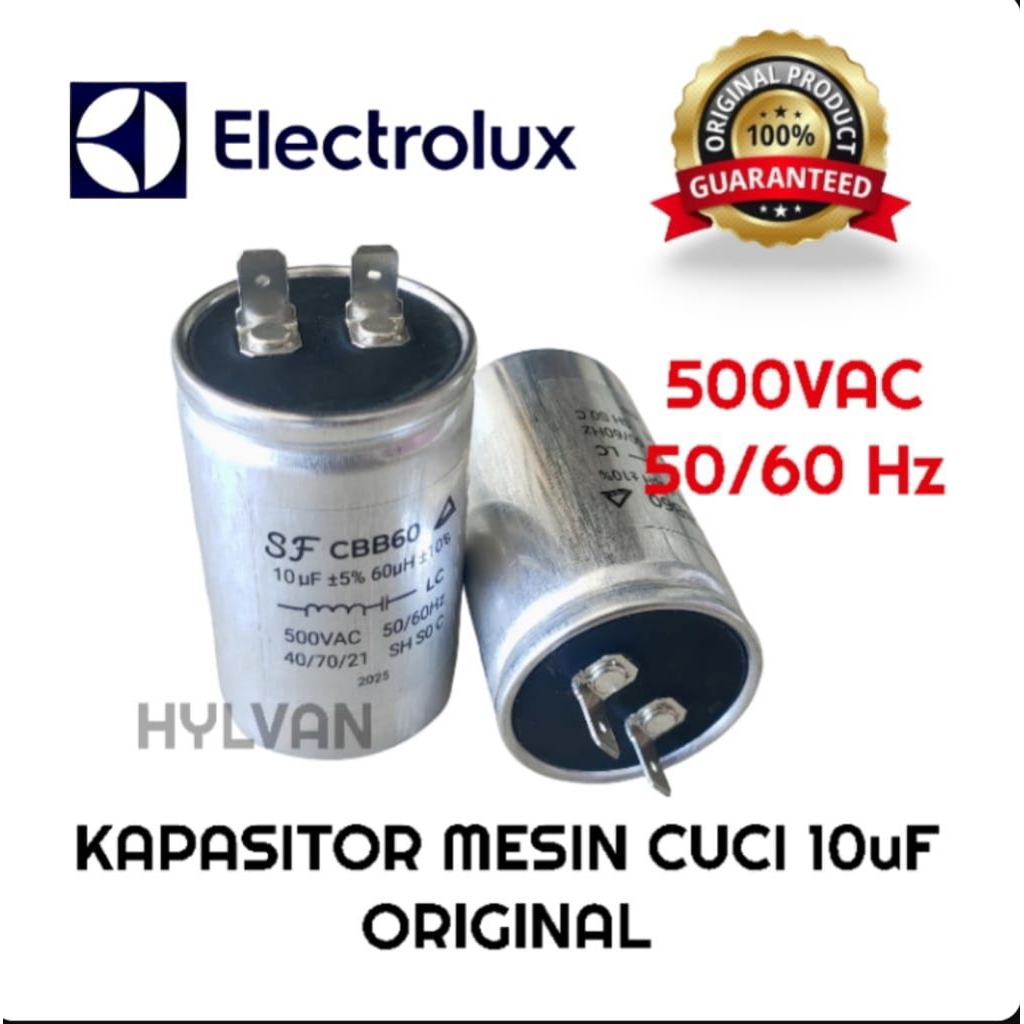 KAPASITOR MESIN CUCI 1 TABUNG ELECTROLUX ORIGINAL