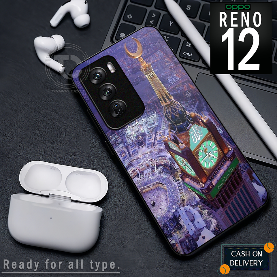 Case Handphone Motif Ka'bah Untuk oppo reno 12 8t 4g 8t 5g a3x/a3 nfc a17 a17k a3s a74 4g/reno 4f re