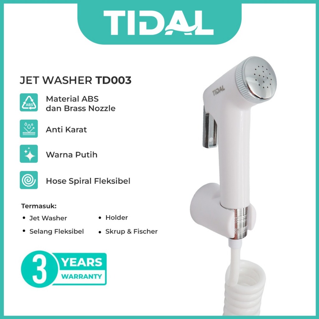 Jet Shower Toilet / Bidet Kloset Tidal TD003 White