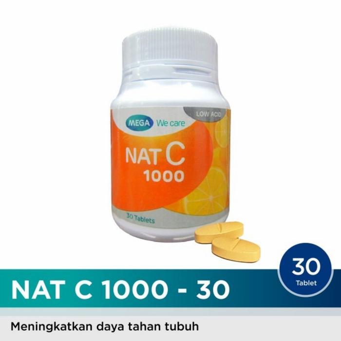 MEGA WE CARE - NAT C 1000MG LOW ACID ISI 30'S