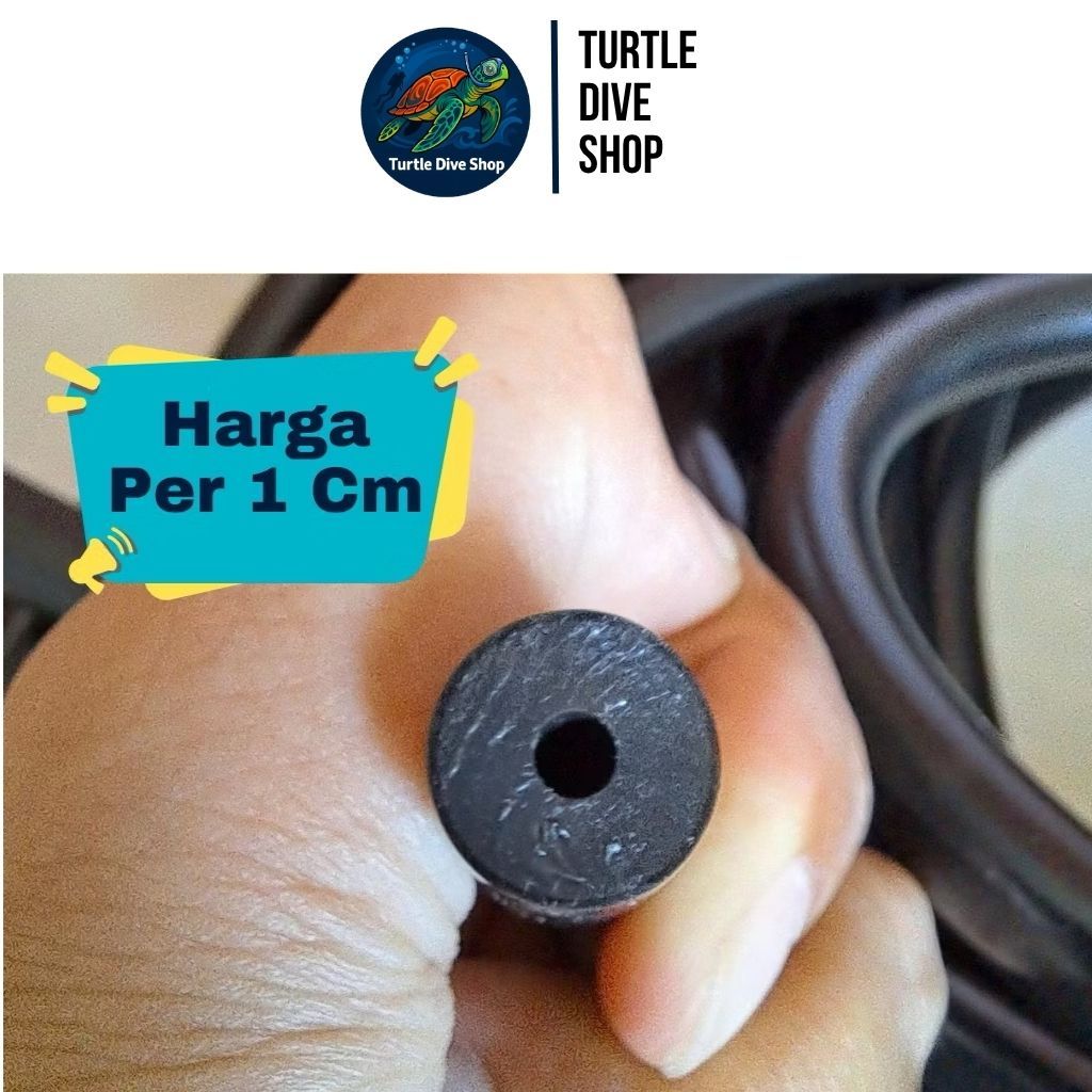 Rubber Speargun Full Black 12mm Per 1 Cm karet panah ikan 12mm Karet Speargun karet panah ikan karet