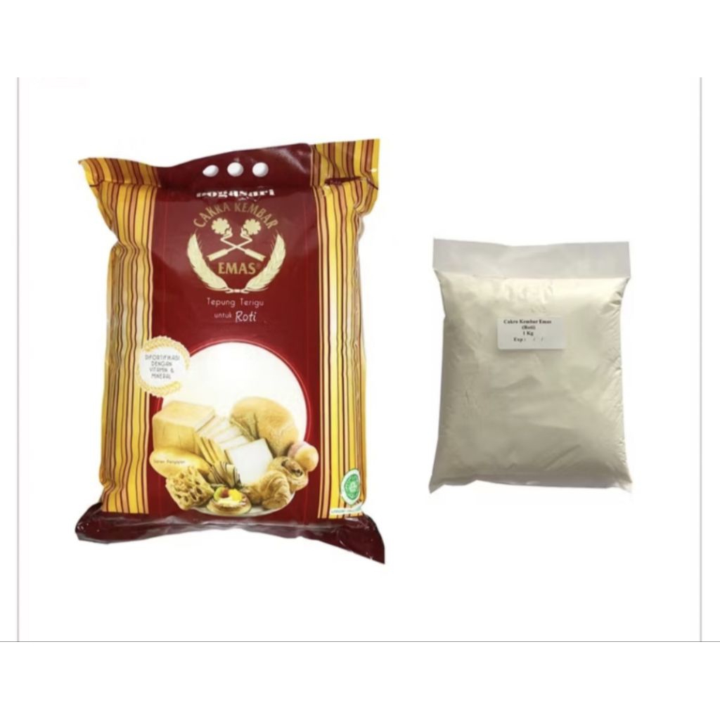 

Tepung Terigu Cakra Kembar Emas Roti 1 KG