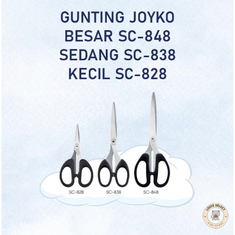 

Gunting JOYKO SCISSORS Stainless SC Original - BESAR, SEDANG, KECIL