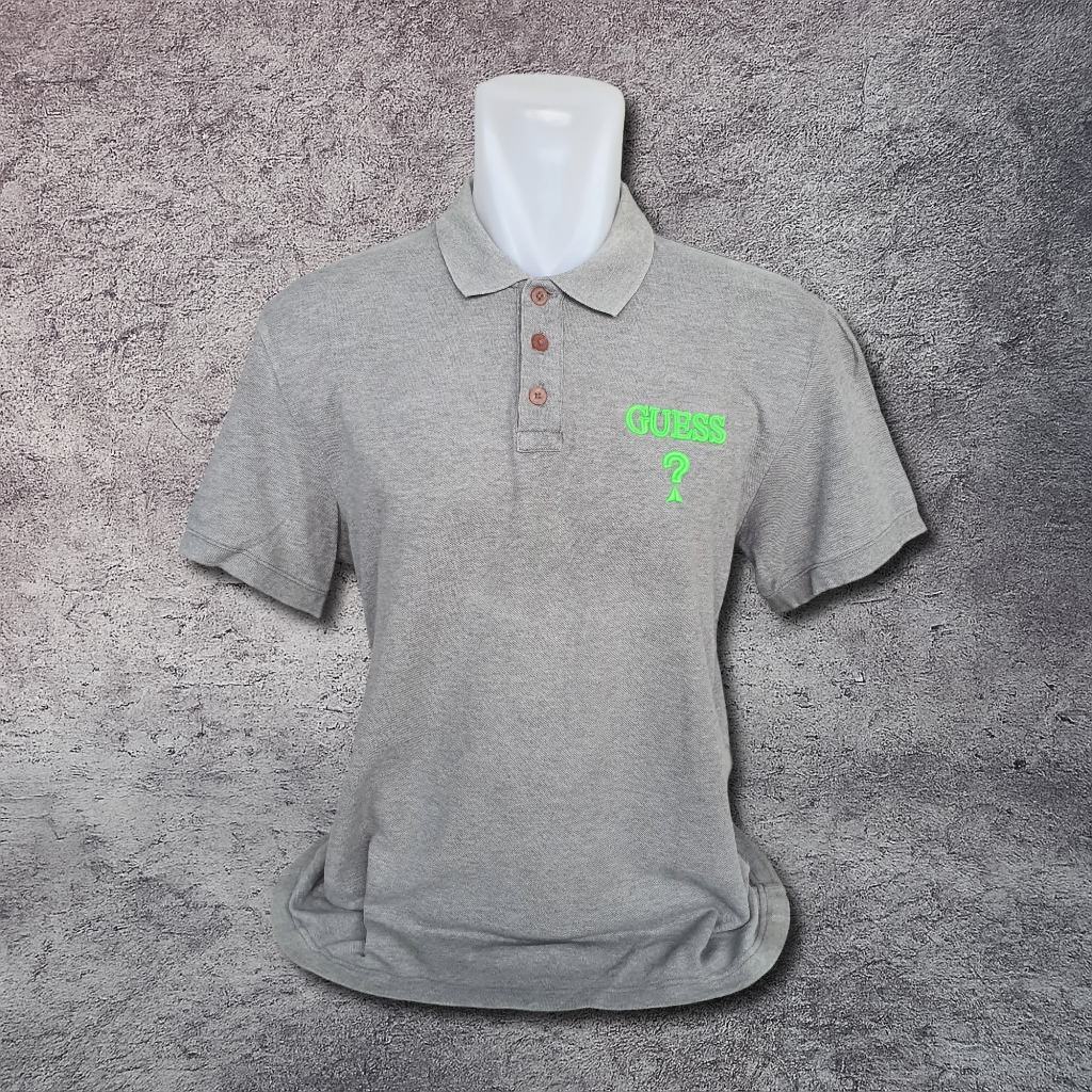 Baju Kaos Polo GUESS Jeans - Size L sd XL / Lebar Dada 55 cm - Original - Second