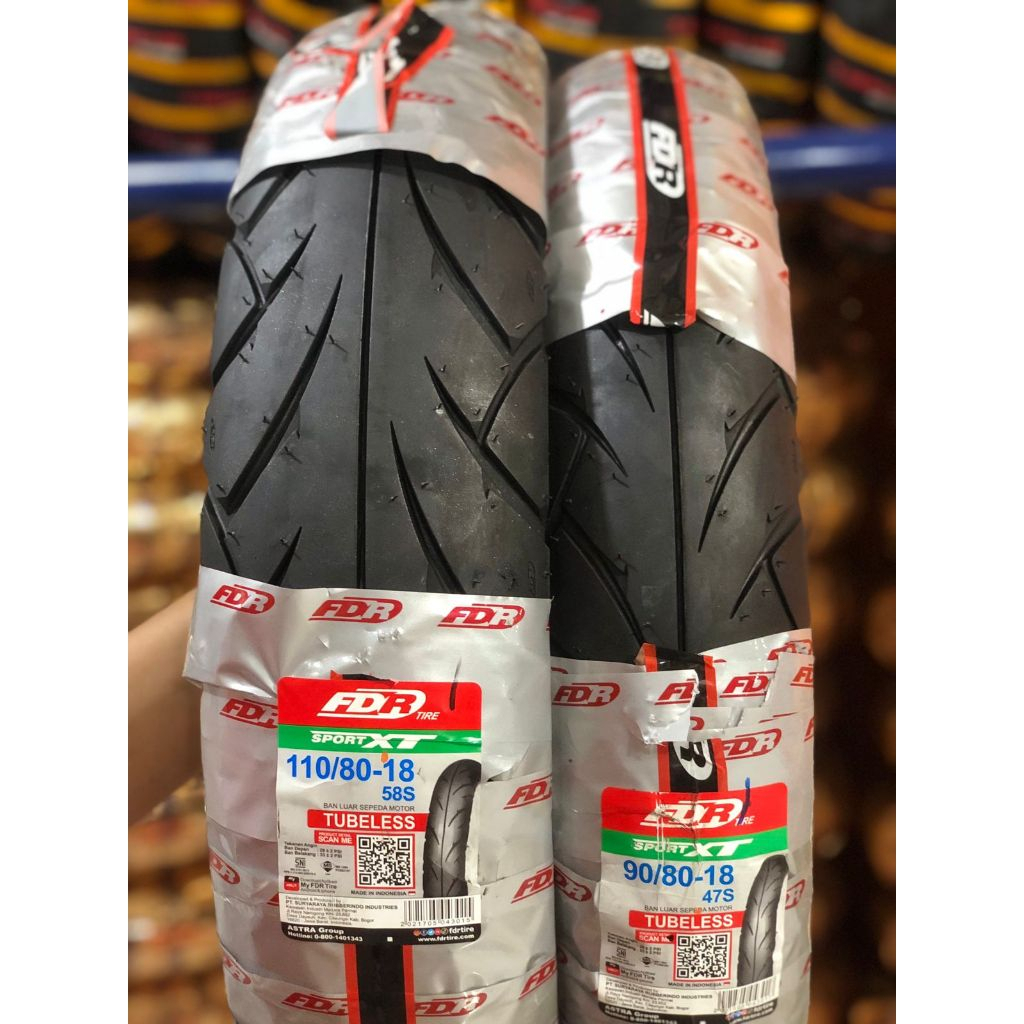 [paket 2 ban] BAN FDR 90/80-18, 110/80-18 SPORT XT Tubeless Ban Motor Ninja R, RX KING, CRF 250, SCO