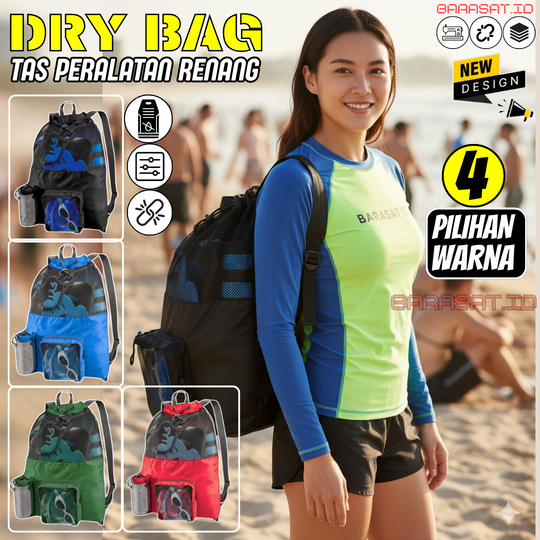 Waterproof Bag Tas Peralatan Renang Untuk membawa Alat Lengkap Olahraga Berenang Menyelam Pantai Pri