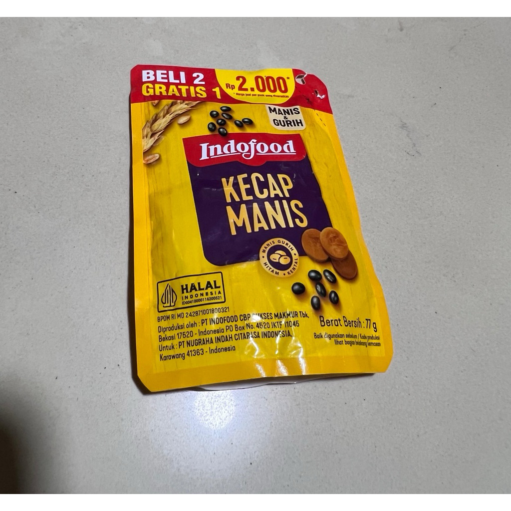 

Kecap Manis Indofood Refill isi 77gr| BELI 2 BONUS 1