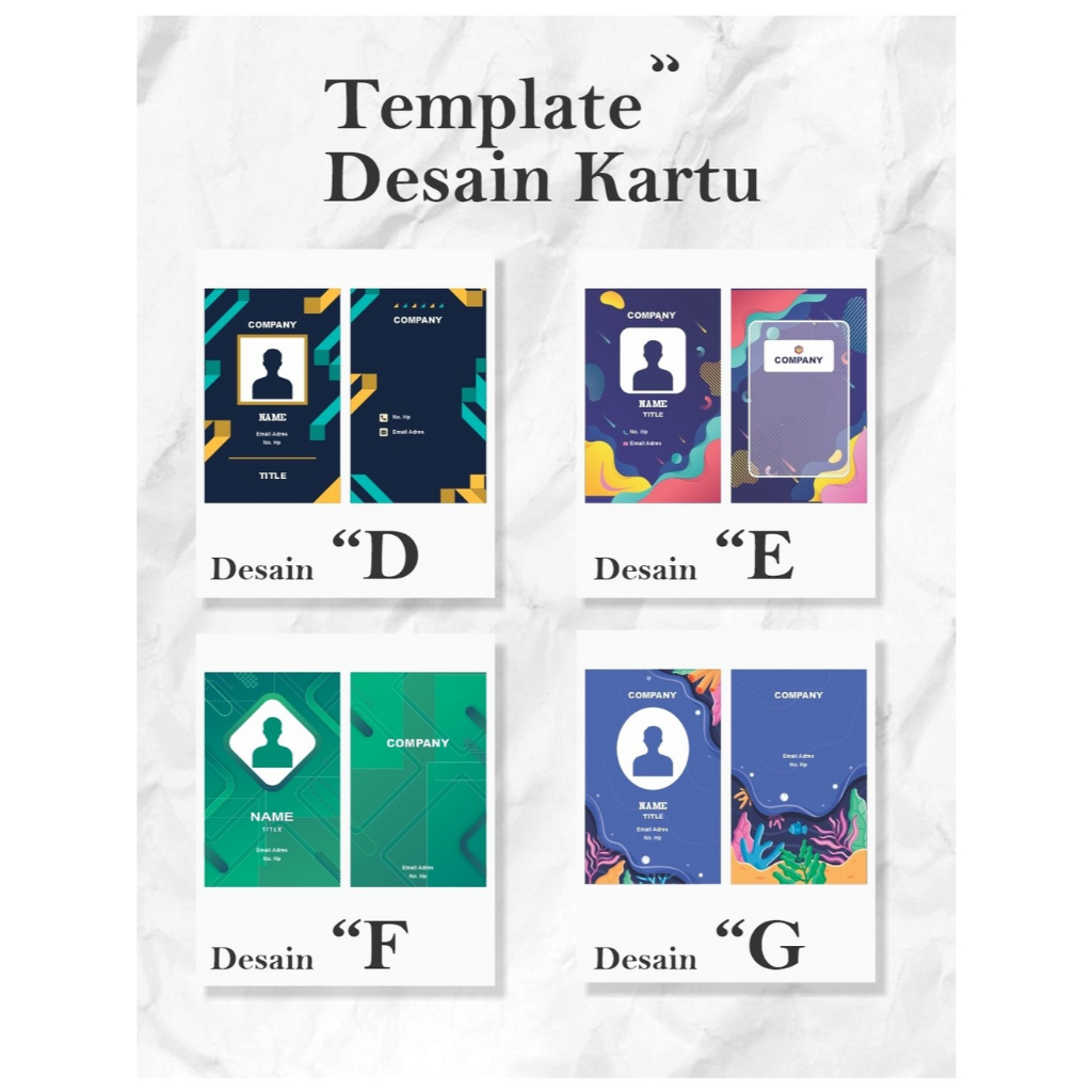 

Cetak kartu/Catak Id Card cepat mudah 1 sisi dan 2 sisi