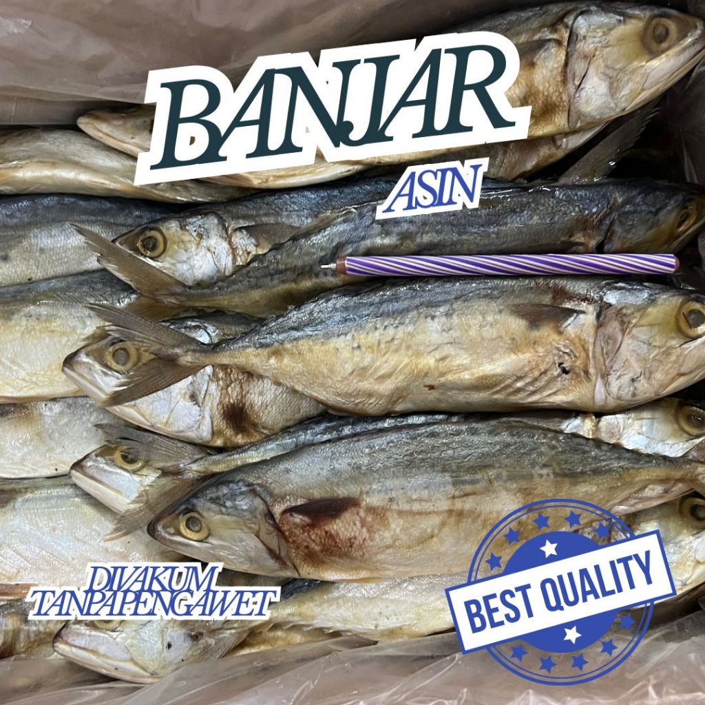 

IKAN ASIN BANJAR JUMBO BESAR BESAR Kemasan Vakum Higienis Siap Kirim