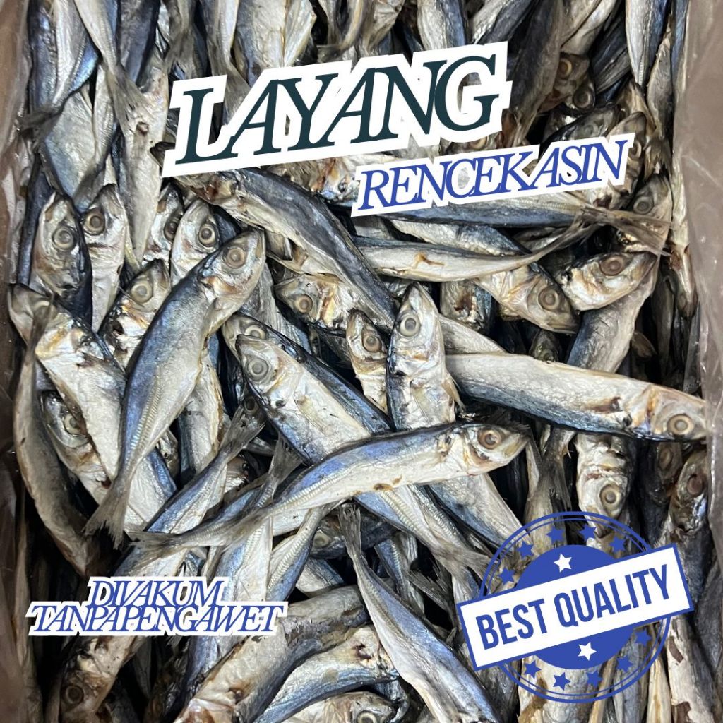 

IKAN ASIN LAYANG RENCEK Garing Kemasan Vakum Higienis Siap Masak