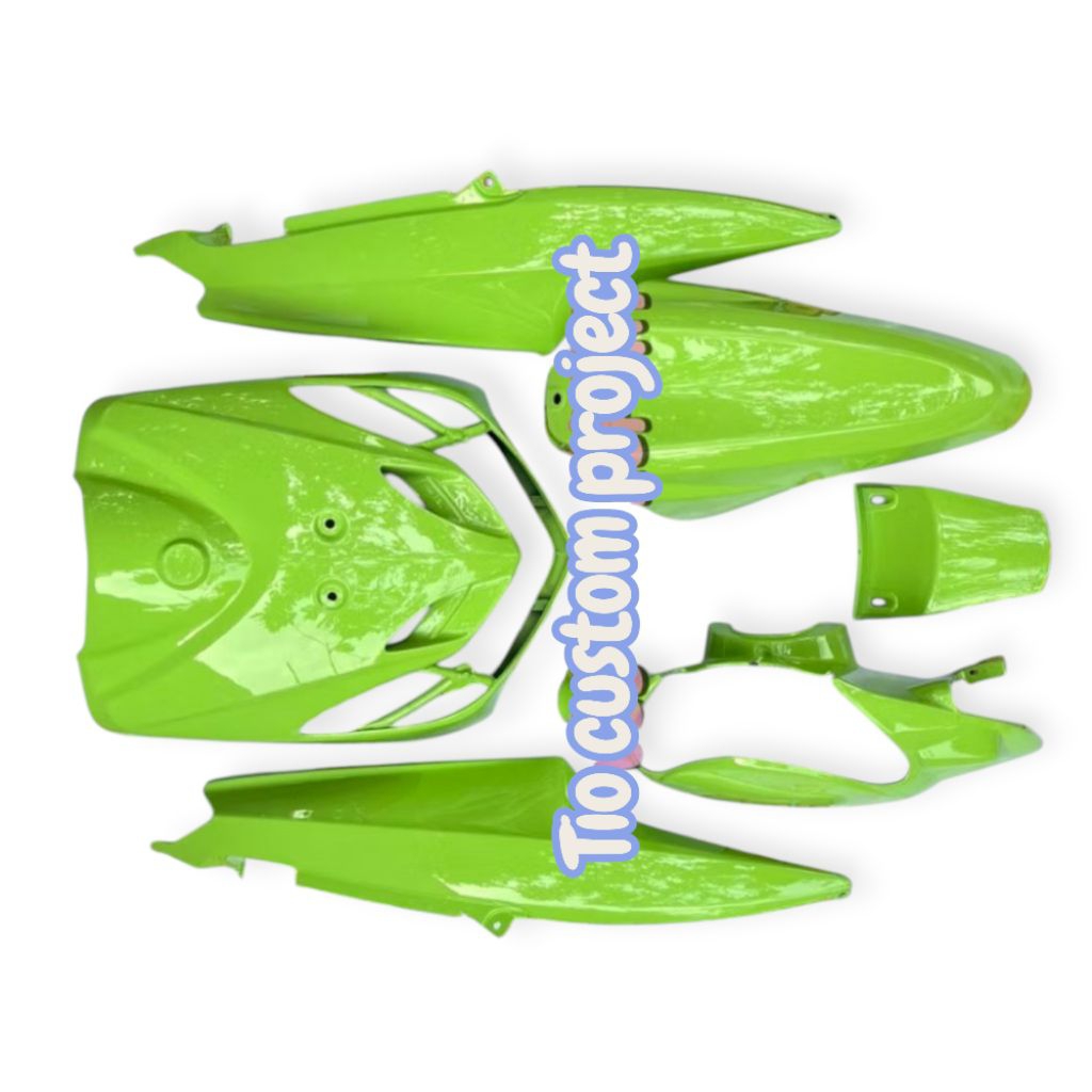 cover body custom motor Mio smile warna hijau macha