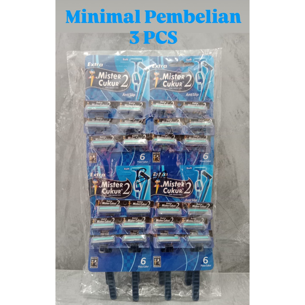 [1 PCS] Pisau Cukur Kumis 3 Mata / MISTER CUKUR