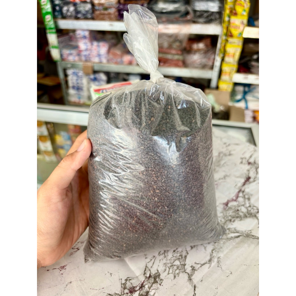 

Wijen Hitam Siap Pakai kemasan 250gr 500gr dan 1kg