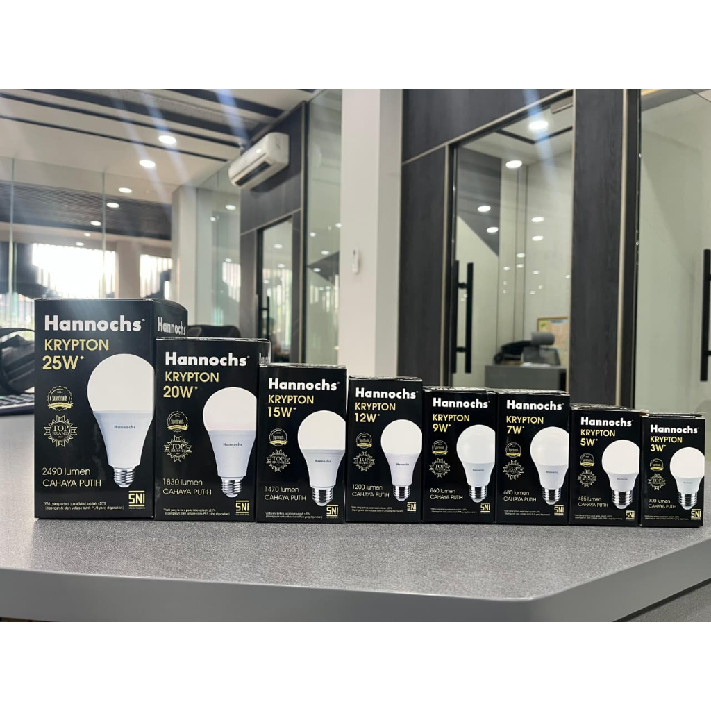 HANNOCHS KRYPTON Bohlam LED HANNOCHS KRYPTON Lampu LED Bulb HANNOCHS KRYPTON 3W 5W 7W 9W 12W 15W 20W