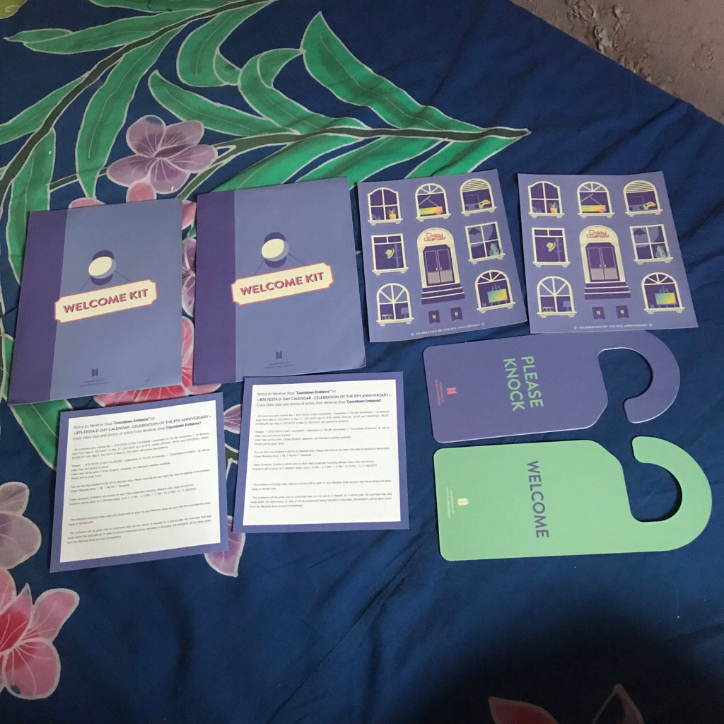 

DFESTA BTS CALENDER WELCOME KIT - wajib baca deskripsi sebelum membeli