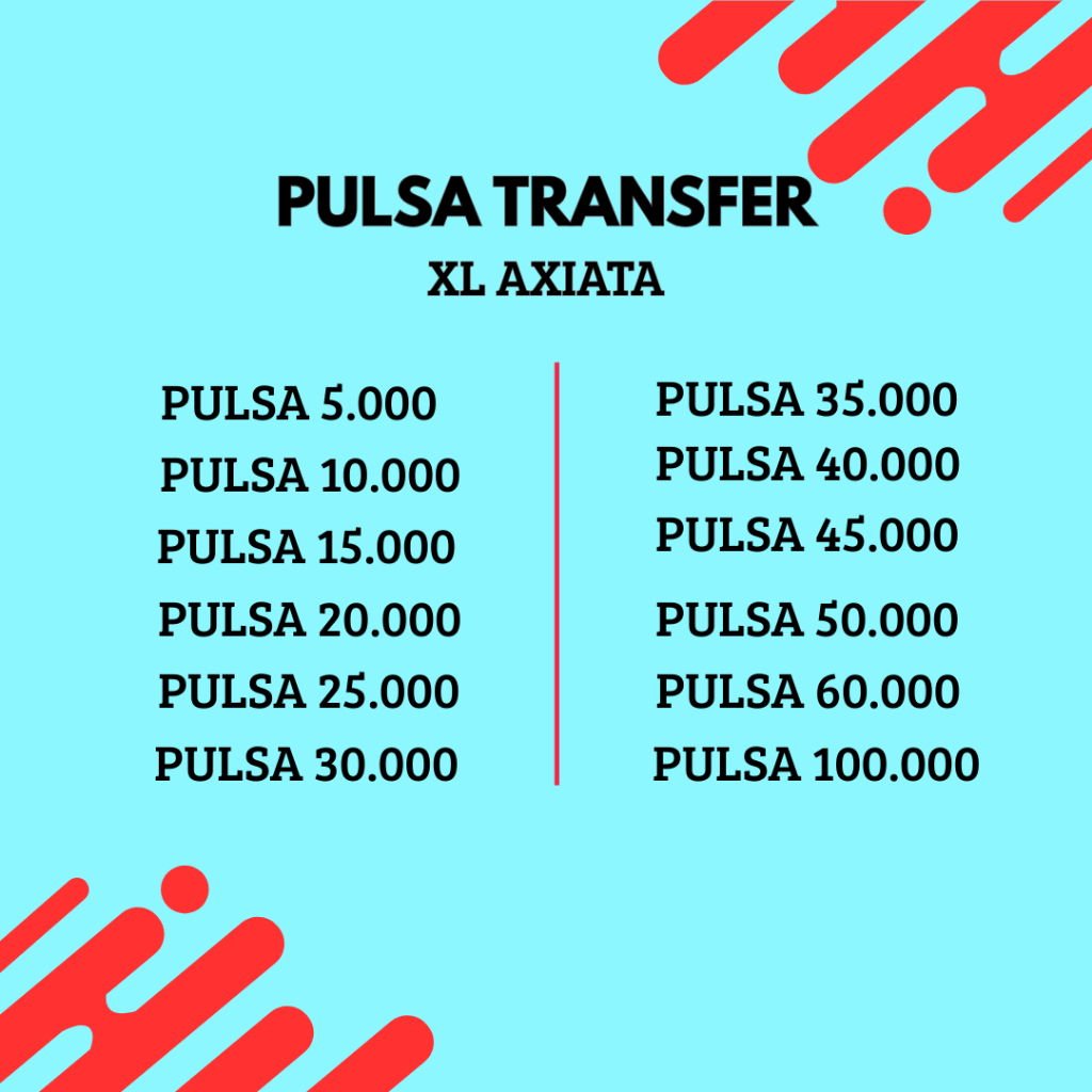 PULSA XL 5RB 10RB 15RB 20RB 25RB 30RB TRANSFER TERMURAH