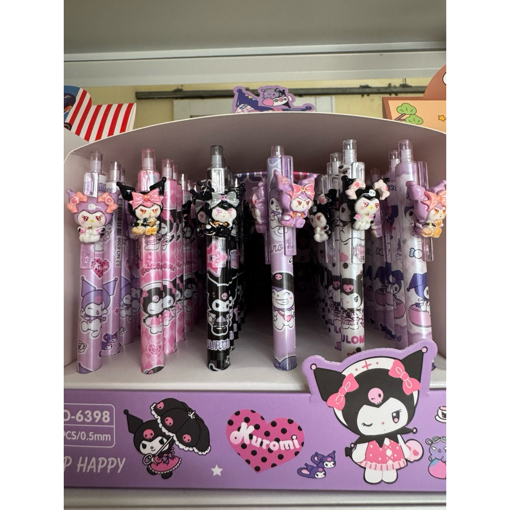 

PULPEN KUROMI GEL HITAM/PULPEN KARAKTER KUROMI