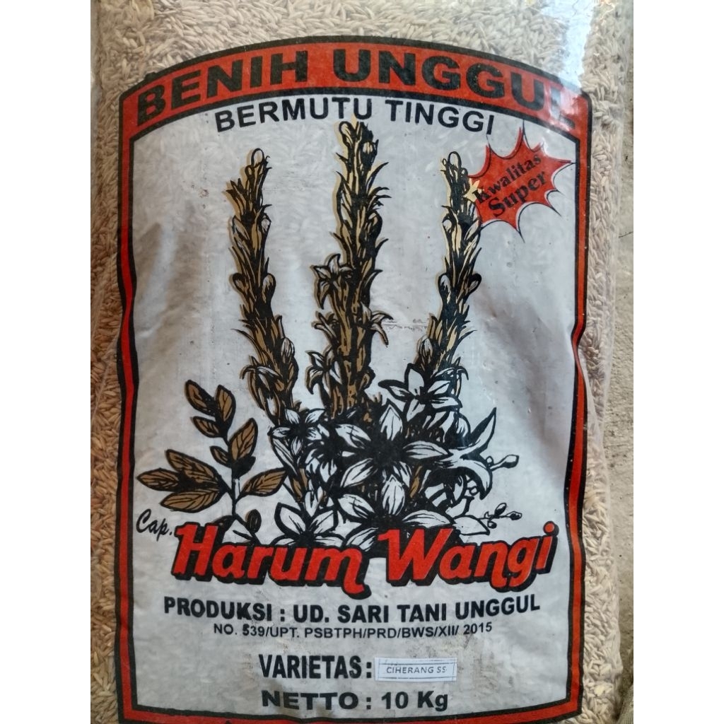 Bibit Padi Varietas CIHERANG SS  HARUM WANGI Banyuwangi - Bondowoso10kg