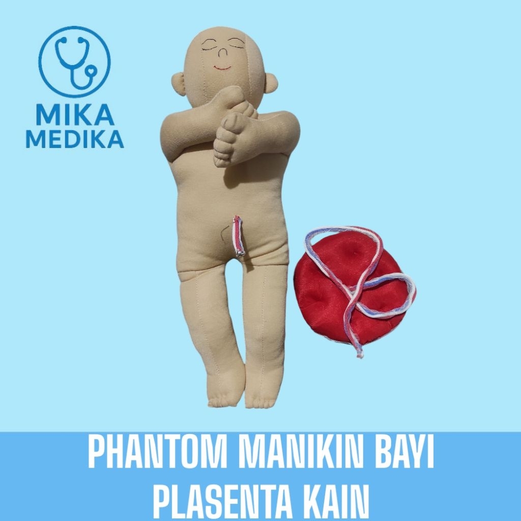 Phantom Manikin Bayi Plasenta Kain / Phantom Manekin Bayi Plasenta Kain / Alat Peraga Bayi Plasenta 