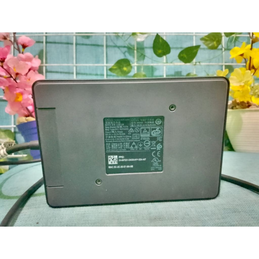 docking station dell wd15 (K17A) support 2 fhd display