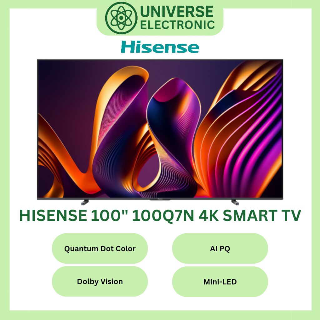 HISENSE 100Q7N 4K MINI LED SMART TV 100 Inch