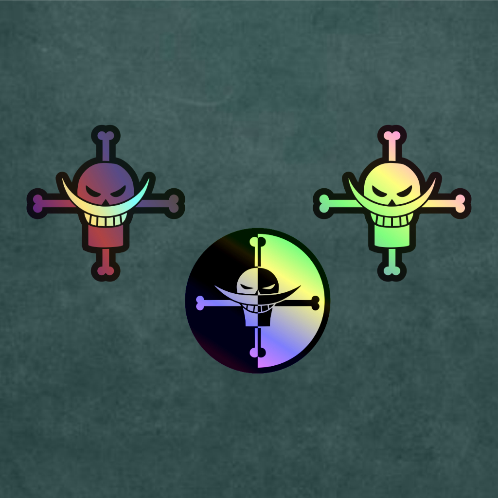 

Stiker Anime Hologram Logo Shirohige Case Hp dan Laptop 5,5 - 6 Cm