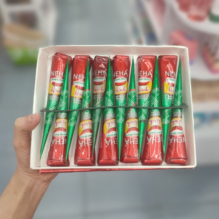 NEHA Henna Merah Mirci Pewarna Kuku Halal Untuk Acara Pesta Harga Grosir Bisa Cod