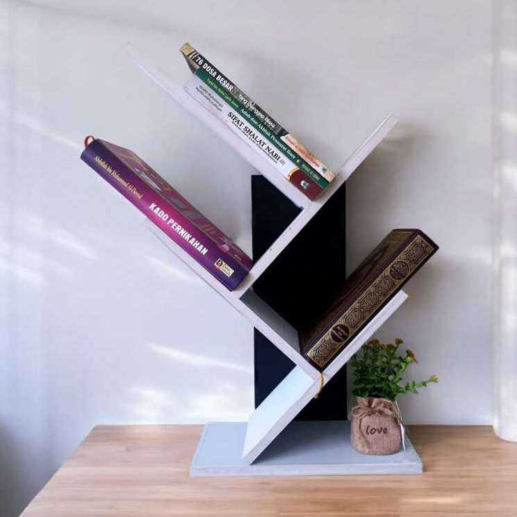 Rak Buku gantung Minimalis bahan kayu / Rak Buku Jumbo