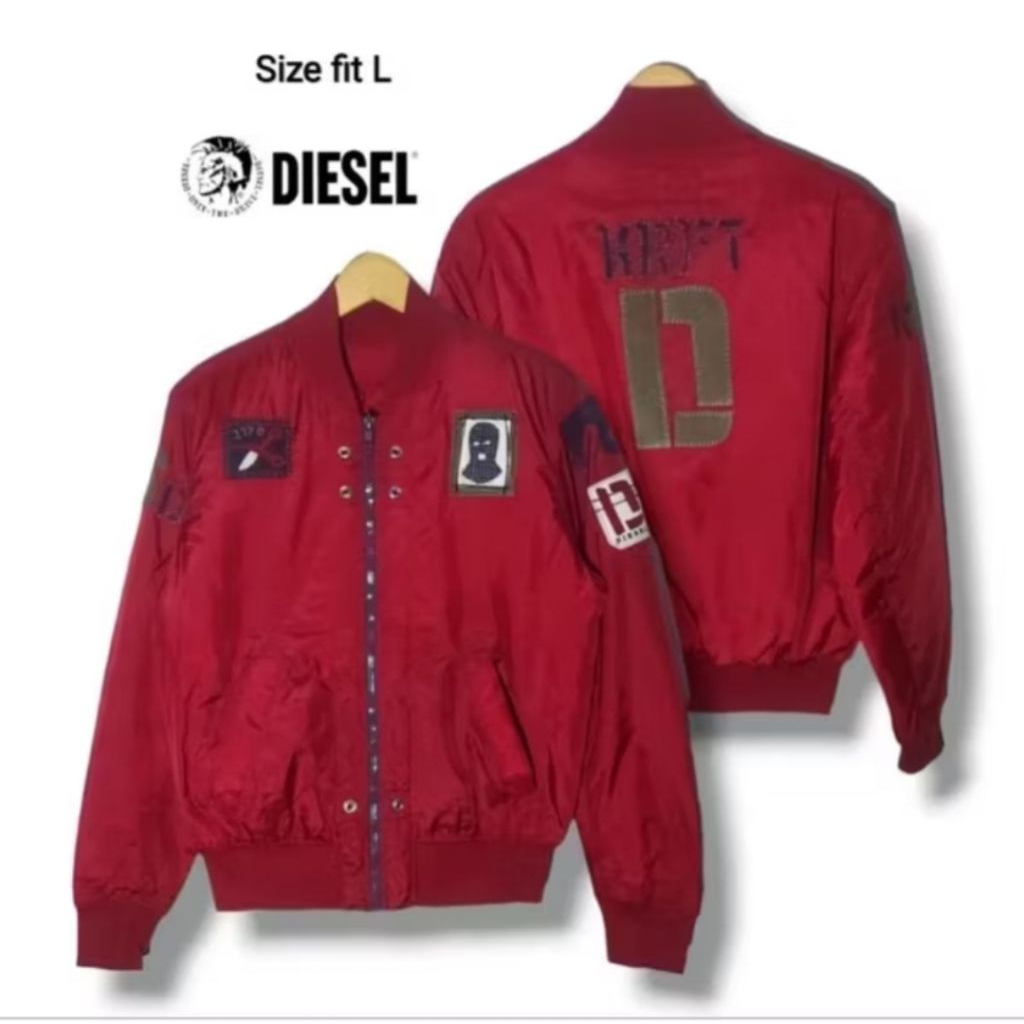 DIESEL Vintage Bomber Jacket Size fit L (P65xL57/LD114)