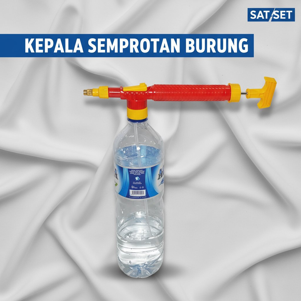 KEPALA SEMRPOTAN BURUNG BOTOL AQUA/ SEMPROTAN AIR DOUBLE SHOCK/ KEPALA SPRAYER BOTOL APA AJA BISA