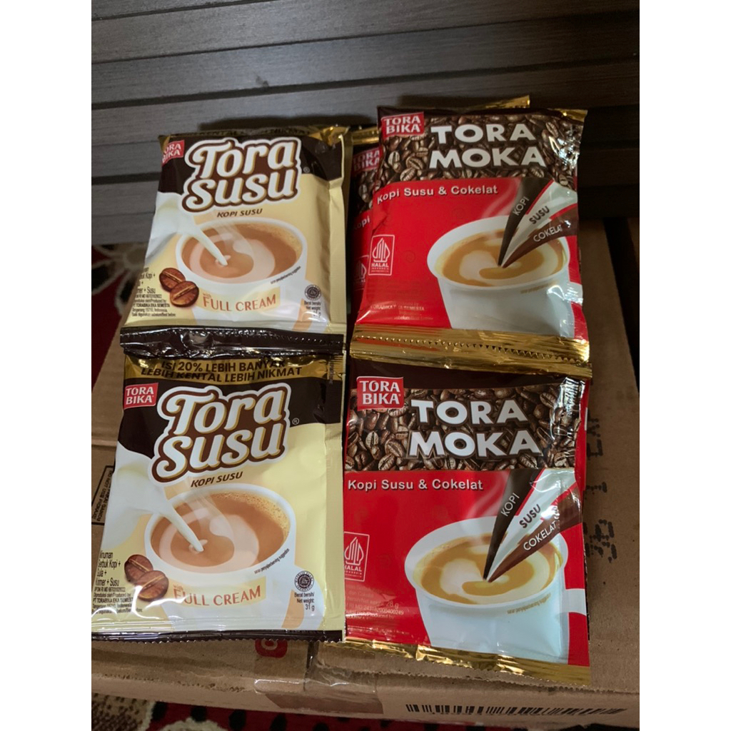 KOPI TORABIKA MOKA TORABIKA SUSU KOPI INSTAN SACHET 1 RENCENG