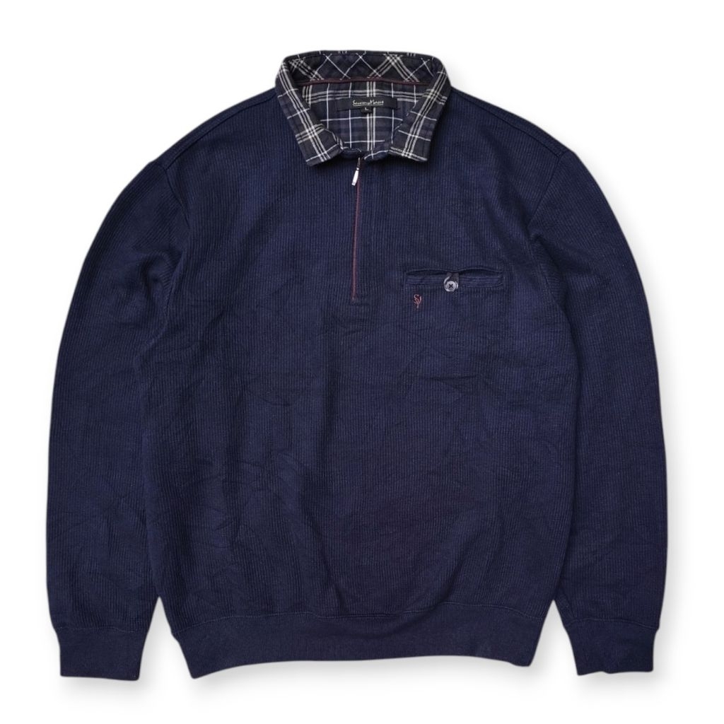 Sacsny Y'Saccs By Yohji Yamamoto Half Zip Sweater