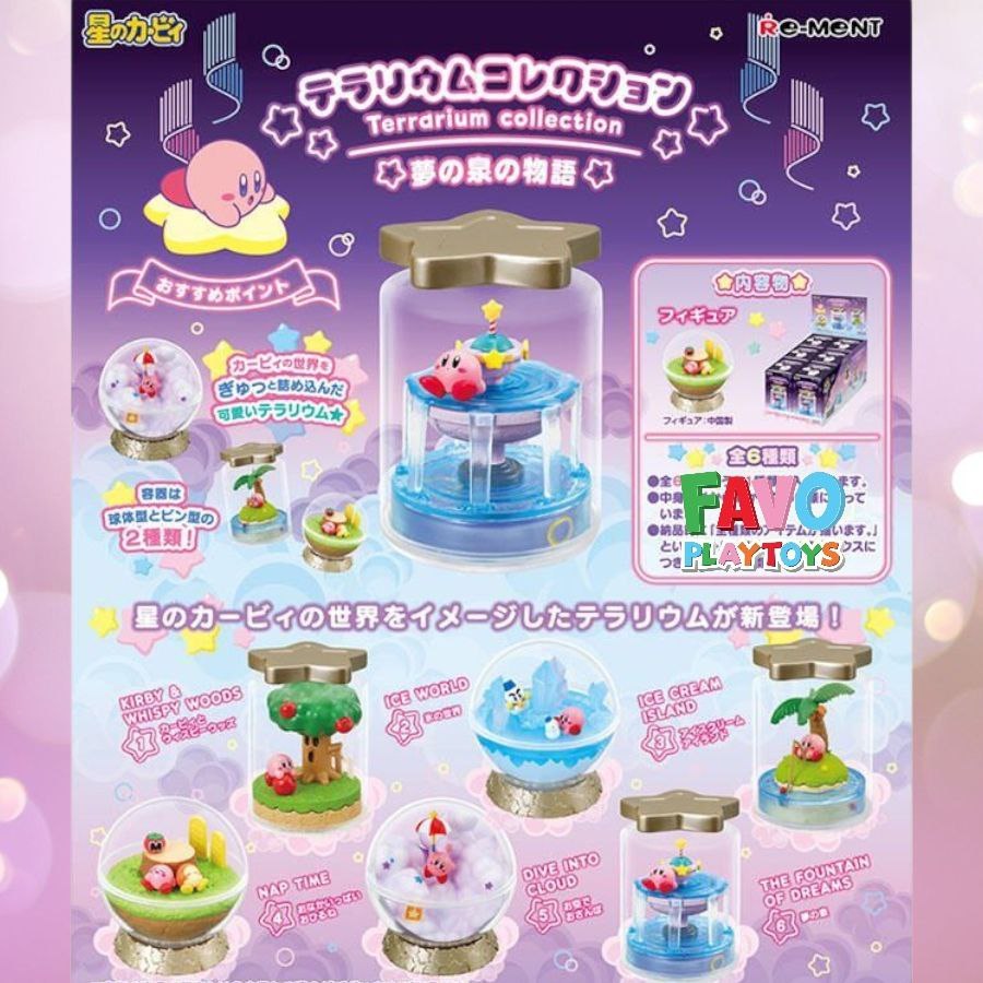 RE-MENT Kirby Terrarium Collection Fountain of Dreams Story Series Blind Box Figure Rement