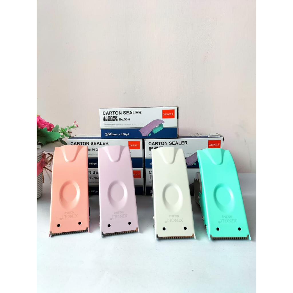 

V2_Tape Cutter Xing Li 50-2/Tape Cutter/Tempat Lakban Besi