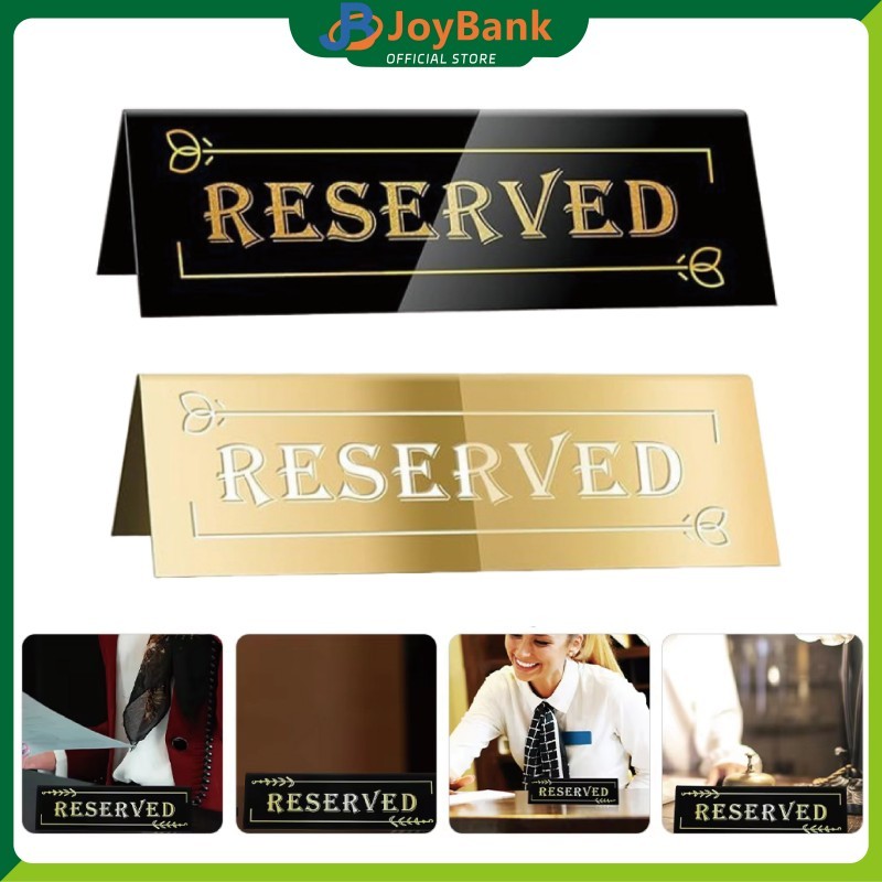 

Tanda Papan Reservasi Restaurant Akrilik - Reserved Table Sign untuk Meja, Ideal untuk Restoran Makanan & Minuman, Papan Meja Reserved