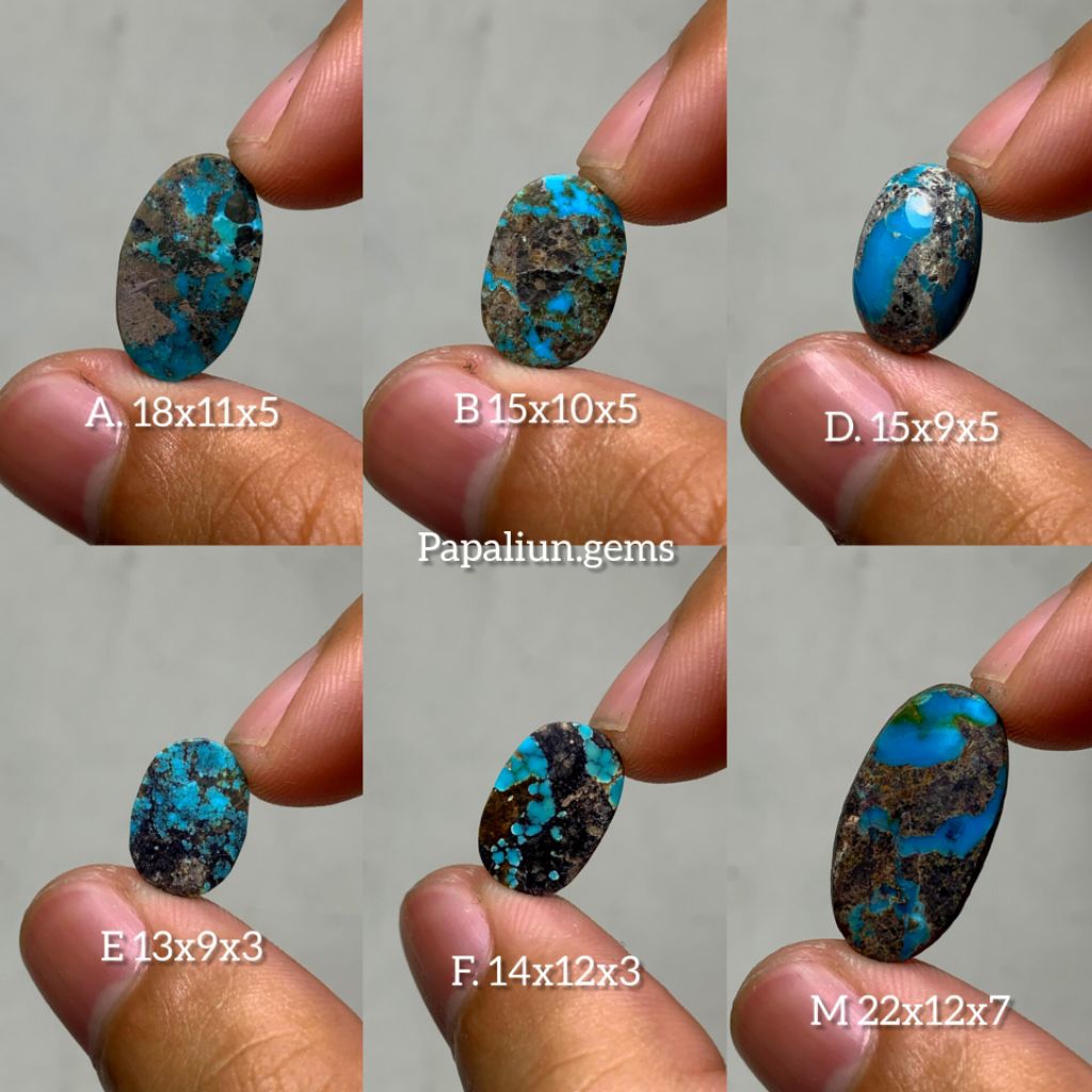 Batu Pirus Persia Biru / Losstune Pirus Persia Biru/ pirus Persia natural / cincin batu pirus Persia