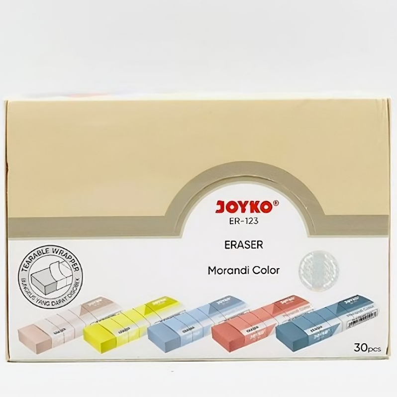 

Penghapus ER-123 Morandi Color JOYKO Per Pak ( ISI 30 PCS )