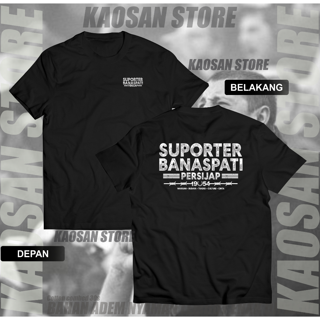 Kaos suporter banaspati persijap 1954 suporter sepakbola jepara