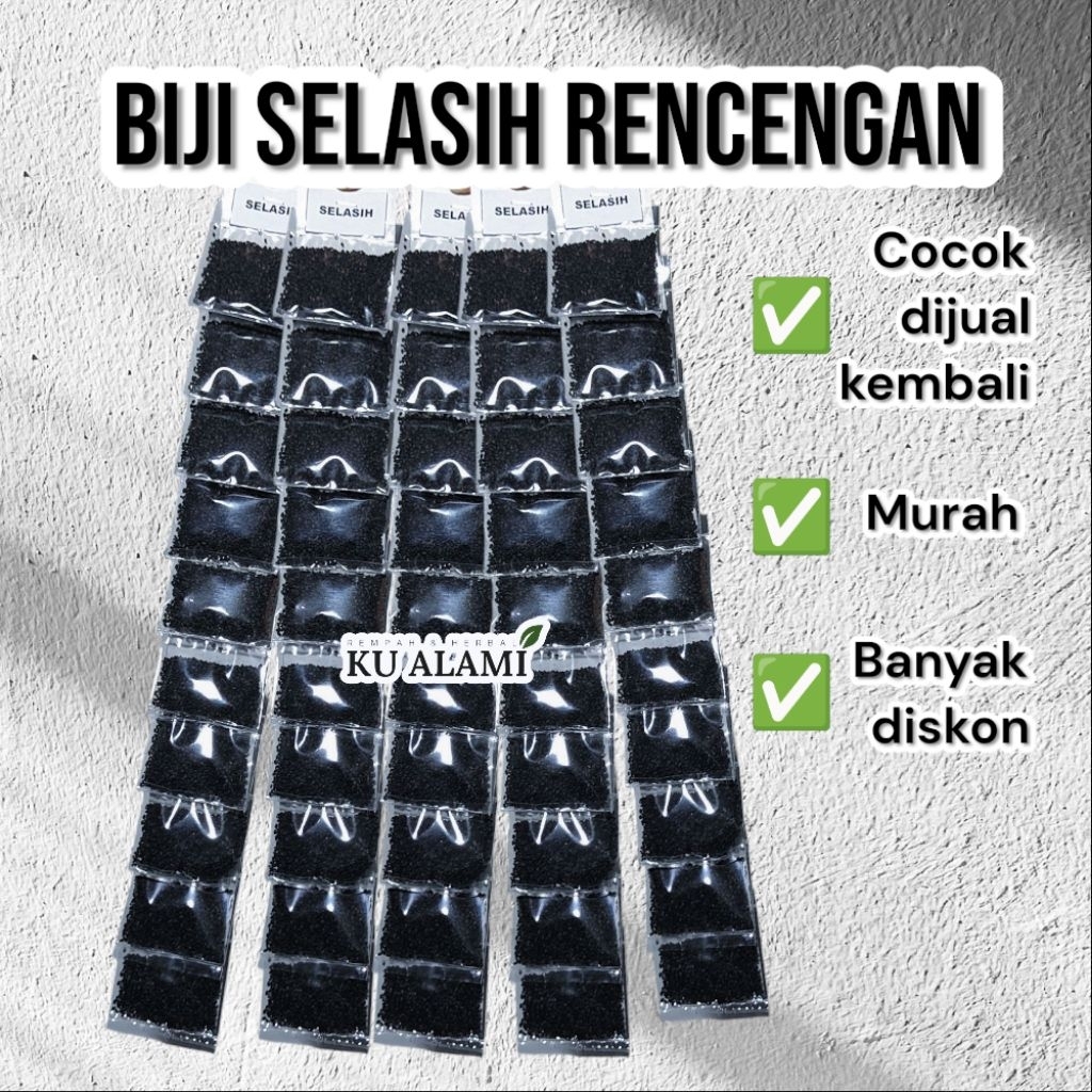 

Biji selasih rencengan ekonomis 500