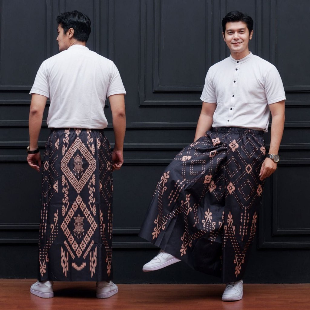Sarung Instan Pria Adem Nyaman Karet Elastis || Sarung Rok Pria Praktis Murah Untuk Ibadah
