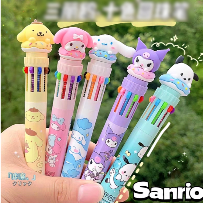 

MIC (52PC = 1KG) PB 335 10 WARNA | ALAT TULIS KANTOR PERLENGKAPAN SEKOLAH PENA 10 WARNA PENA KUROMI