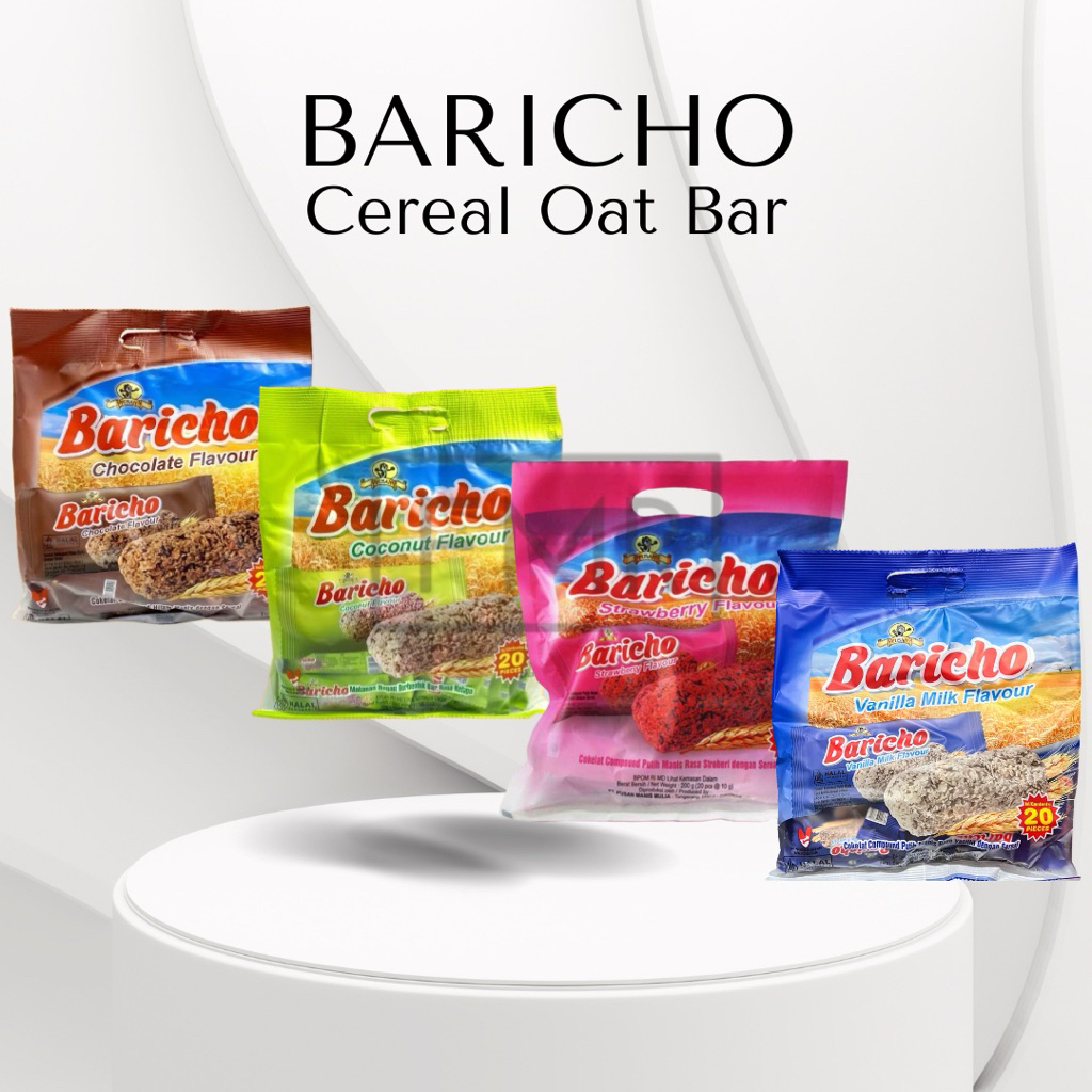 

Baricho Cereal Oat Bar / Cereal Bar / Sereal Bar / Bar Cereal / Bar Sereal / Sereal / Snack / Jajanan / Camilan