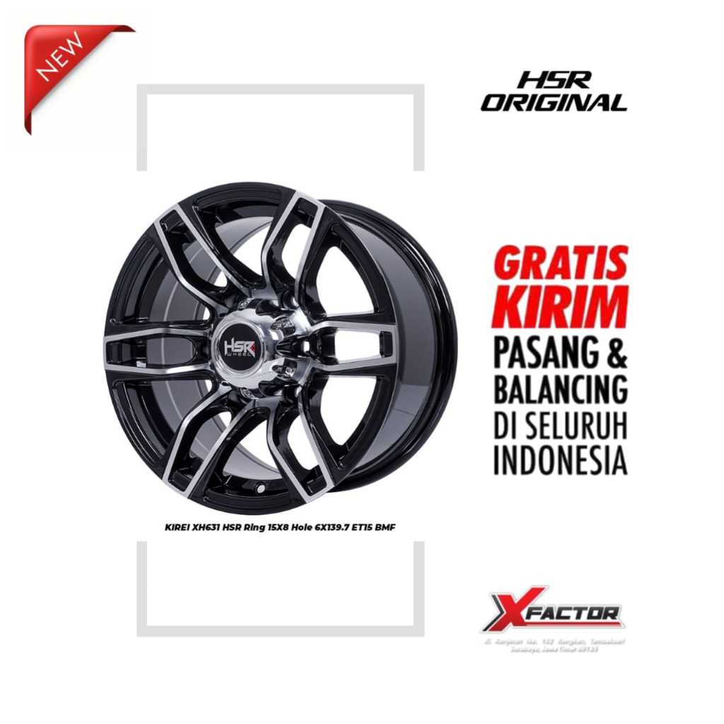 VELG R15 HSR KIREI HSR R15X8 H6X139,7 ET15 BMF
