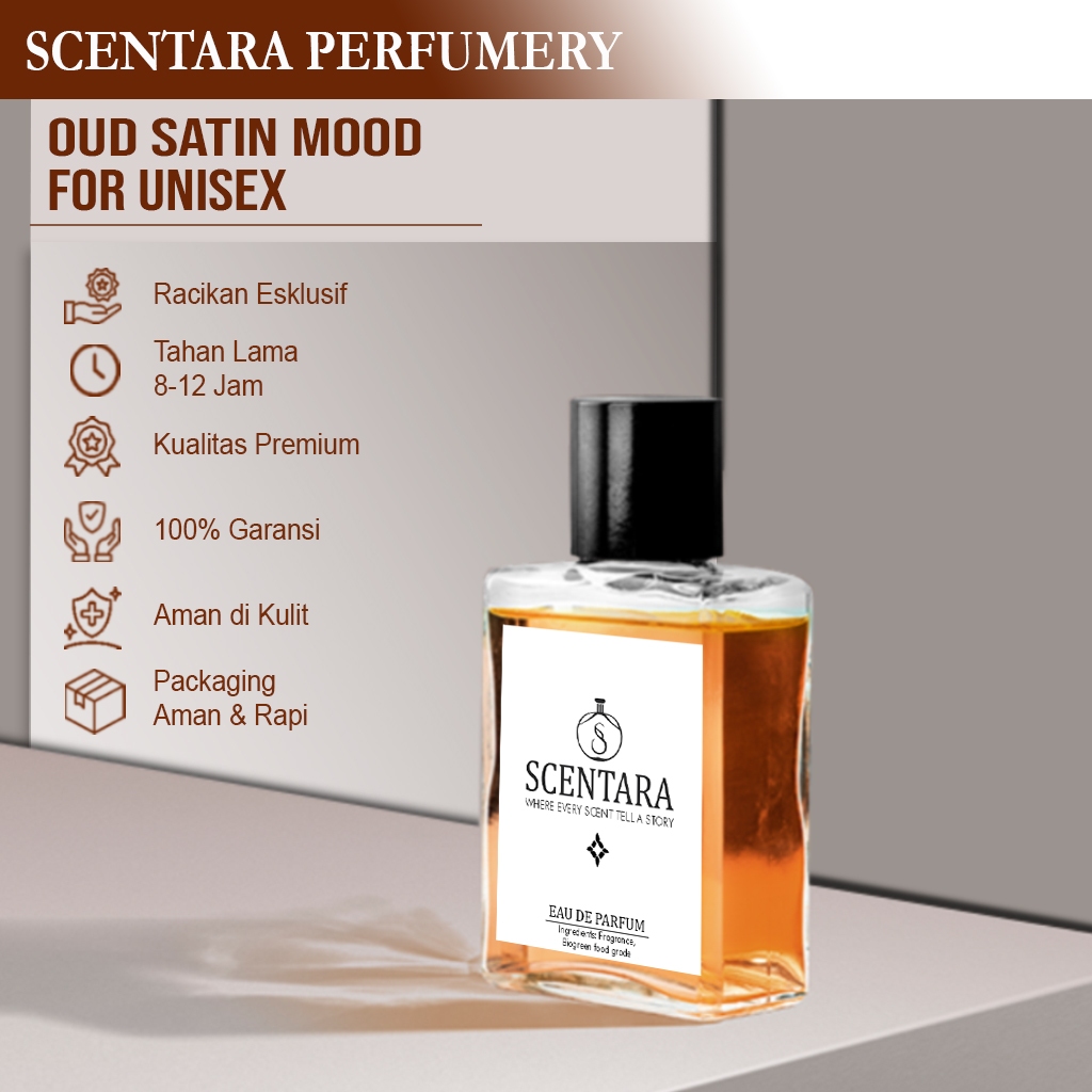Parfum Pria dan Wanita Oud Satin Mood - Parfum Oud Satin Mood Wangi Hangat dan Mewah Unisex