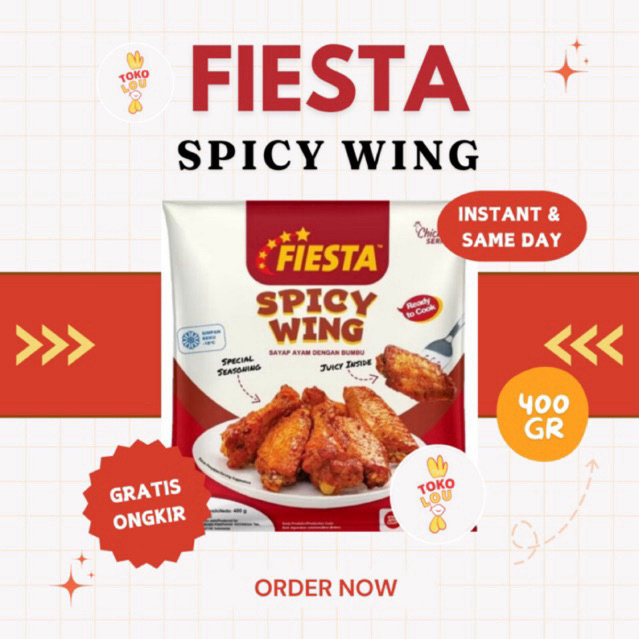 

FIESTA SPICY WING 400 GR | SAYAP AYAM DENGAN BUMBU